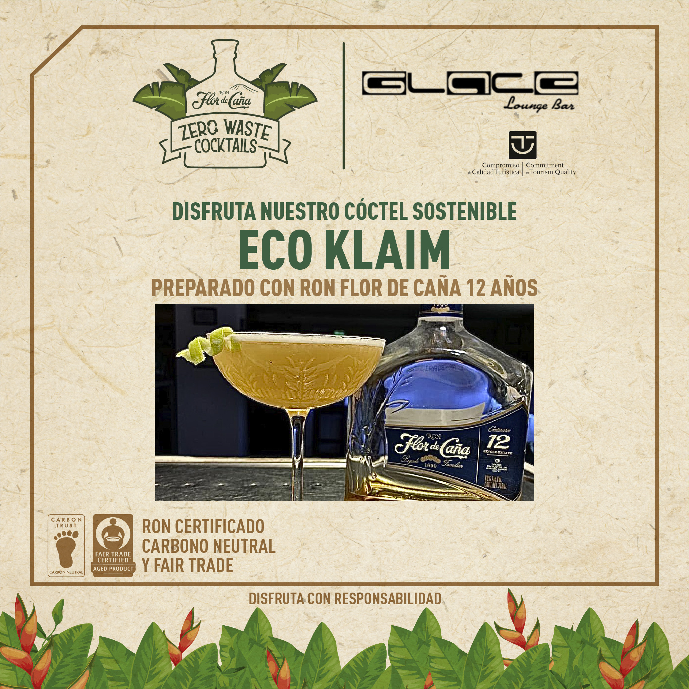 Eco KILAIM coctel sostenible Glace Lounge Bar Cordoba