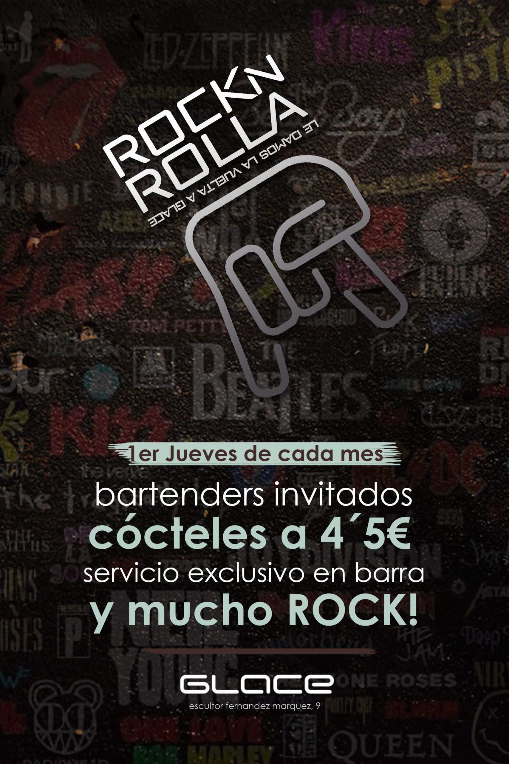 RockRolla en Glace Cocktail Bar, Cordoba, Andalucia