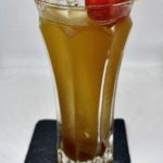 MANZANA CON CARAMELO, COCTEL INSPIRADO EN LAS FERIAS DE ANDALUCIA, EN GLACE LOUNGE BAR, CORDOBA